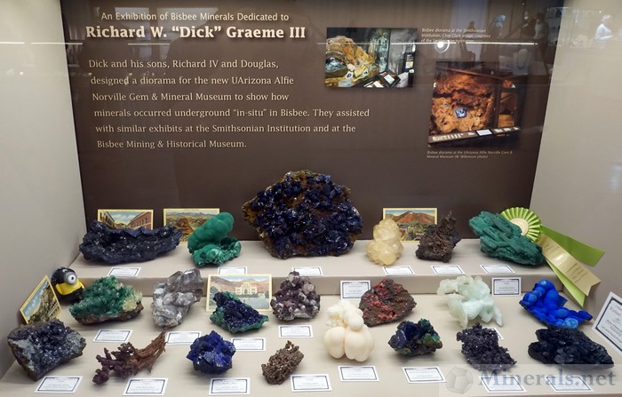 Dick Graeme Bisbee Mineral Exhibit at the Tucson Arizona Mineral show 2022