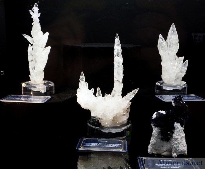 Stalagmitic Clear Calcite Crystals from Santo Domingo Mine, Santa Eulalia, Chihuahua, Mexico, Crystal Classics