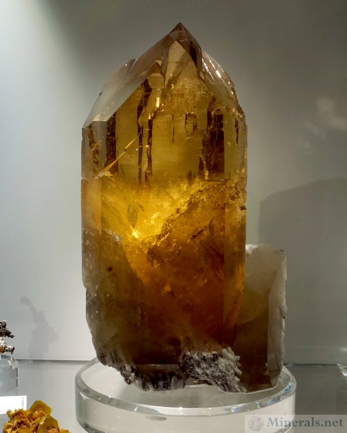 Large Citrine Crystal from the Cruziero Mine, Sao Jose de Safira, Minas Gerais, Brazil, Bergmann Minerals