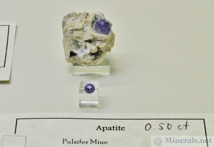 Purple Apatite from Maine