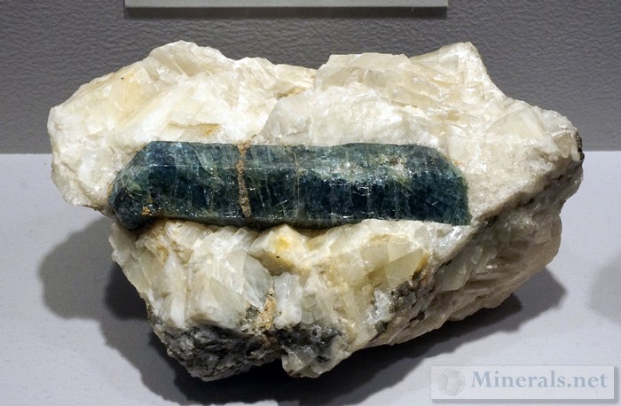 Blue Apatite from Rossie, St. Lawrence Co., NY