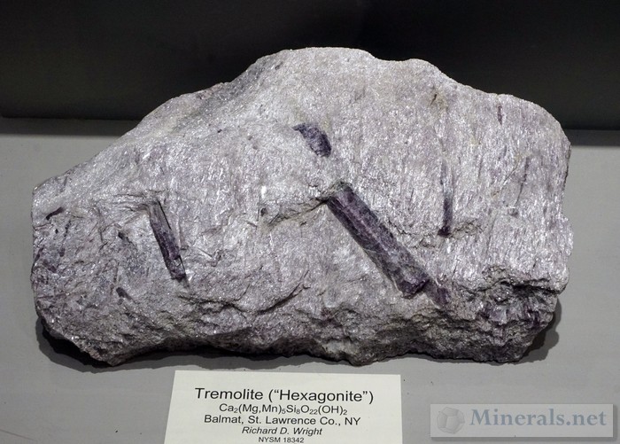 Tremolite var. Hexagonite from Balmat, St. Lawrence Co., NY