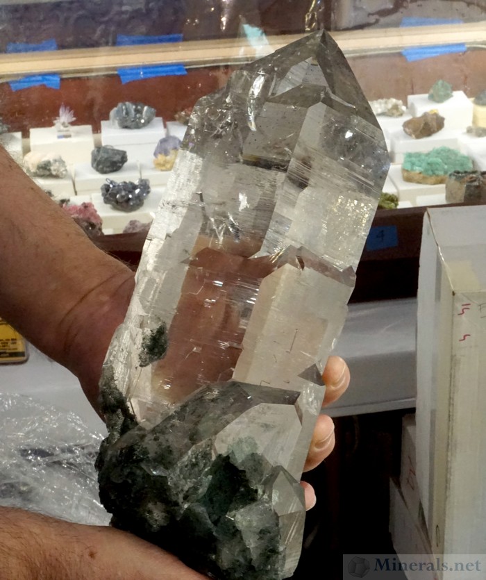 1224 Carat Quartz Gwindle  Crystal Cluster Terminated With Included Tourmaline Rare Minerals Specimen From Shigar Valley