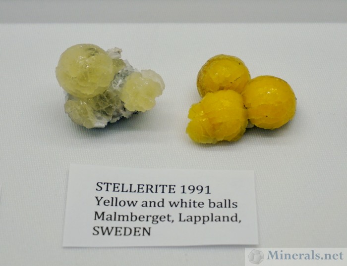 Stellerite Balls, Malmberget Mine, Lappaland, Sweden