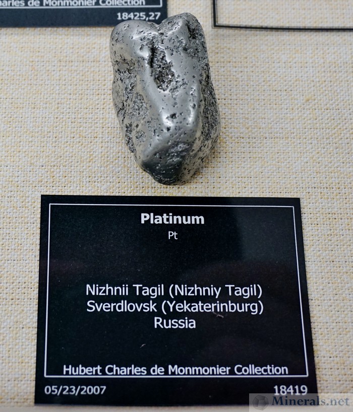 Platinum Nugget Nizhnii Tagil, Sverdlovsk, Russia