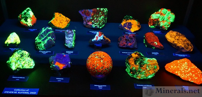 Fluorescent Minerals Collection of Steven M. Kuitems, DMD