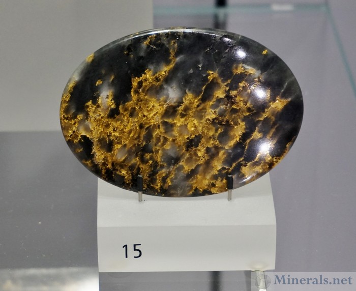 Gold in Matrix Picture Rock from Mine d'or O'Brien, Cadillac, Quebec