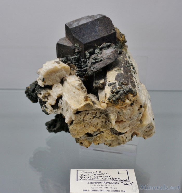 Large Titanite from Bras Couper, Montcerf, Quebec, Canada