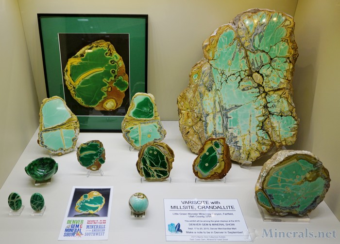 Variscite with Millsite & Crandallite from the Little Green Monster MIne, Clay Canyon, Fairfield, Utah