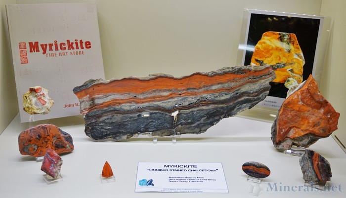 Myrickite (Cinnabar Stained Chalcedony) from the Manhattan Mercury Mine, Napa Co., California