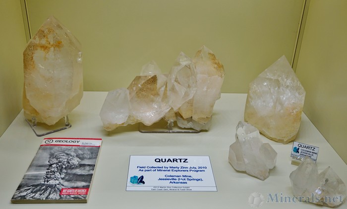 Quartz Field Collected by Marty Zinn, July 2010, from the Coleman Mine, Jessleville (Hot Springs), Arkansas