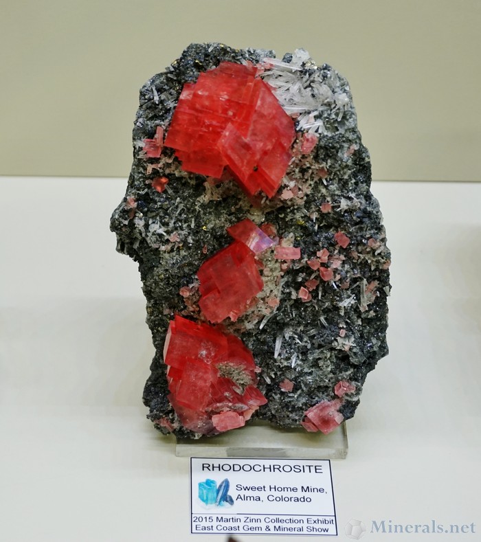 Deep Red Rhodochrosite from the Sweet Home Mine, Alma, Colorado