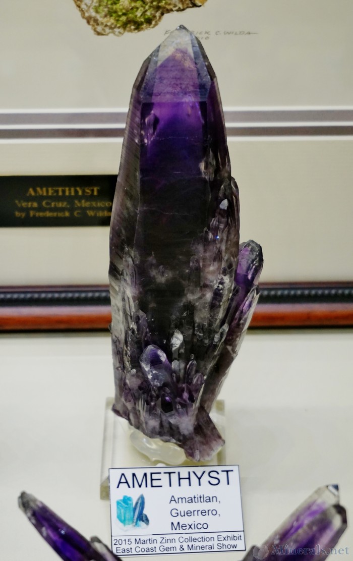 Deep Purple Amethyst Crystal from Amatitlan, Guerrero, Mexico