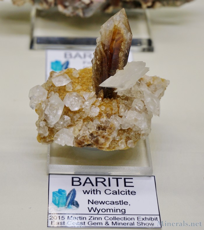 Barite with Calcite from Newcastle, Wyoming