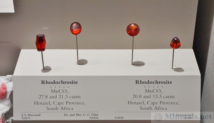 Cut Rhodochrosite Gemstones