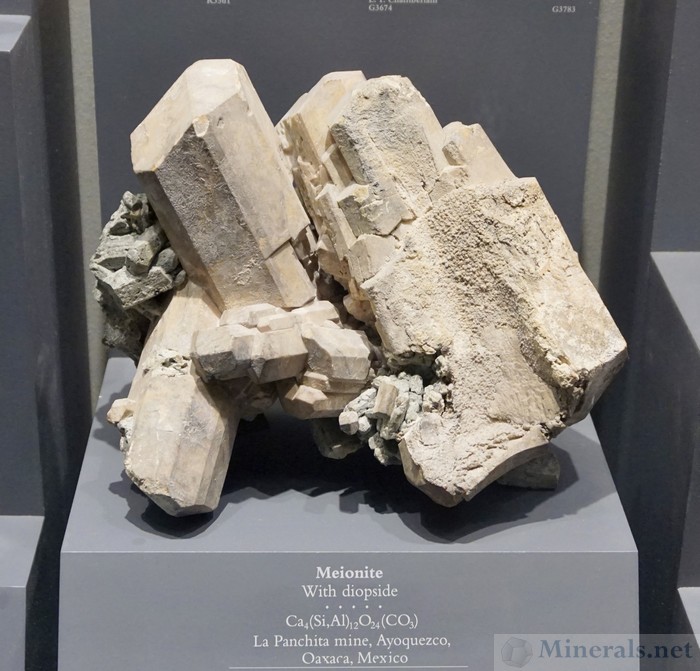 Meionite with Diopside from La Pachita Mine, Ayoquezezco, Oxaca, Mexico
