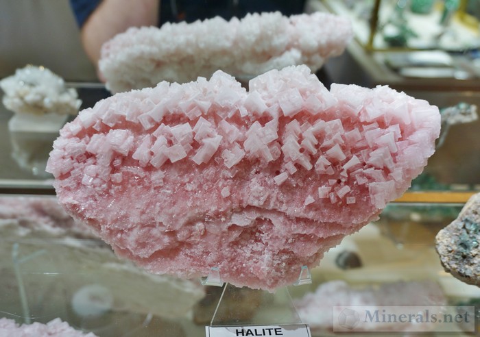 Large Pink Halite Crystal Plate from Searles Lake, California