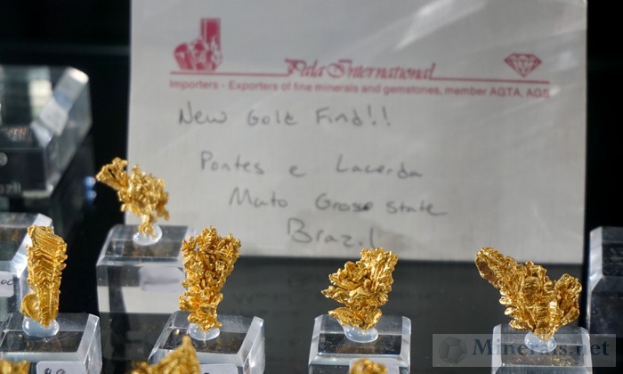 New Find of Gold Crystals from Pontes e Lacerda, Mato Grosso, Brazil