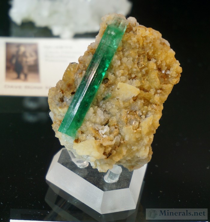Gem Emerald on Matrix from the Panjsher Valley, Unaba, Afghanistan