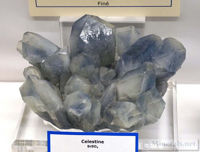 Celestine Crystals from the Luz Mine, La Paz, San Luis Potosi, Mexico Colorado School of Mines Geology Museum