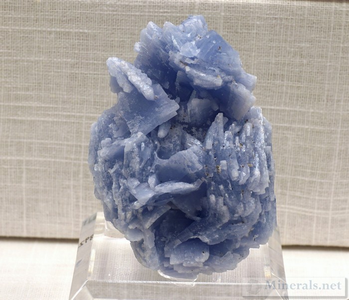 Blue Crystallized Prehnite from the Merelani Hills, Arusha, Tanzania Jim & Gail Spann
