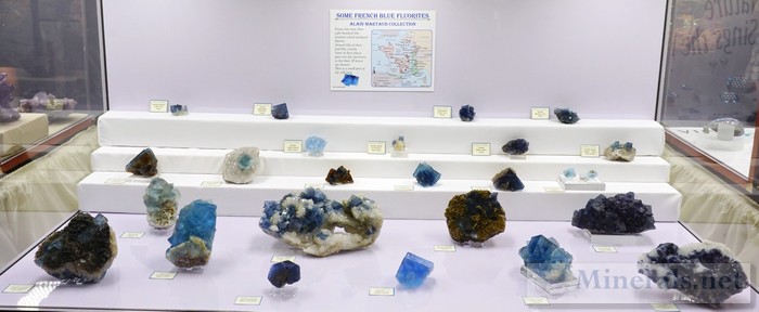 French Blue Fluorites Alain Martaud Tucson