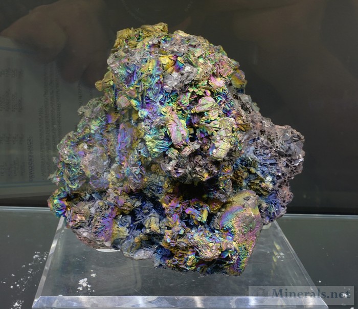 Iridescent Hematite on Kyanite from Graves Mountain, Lincoln Co., Georgia