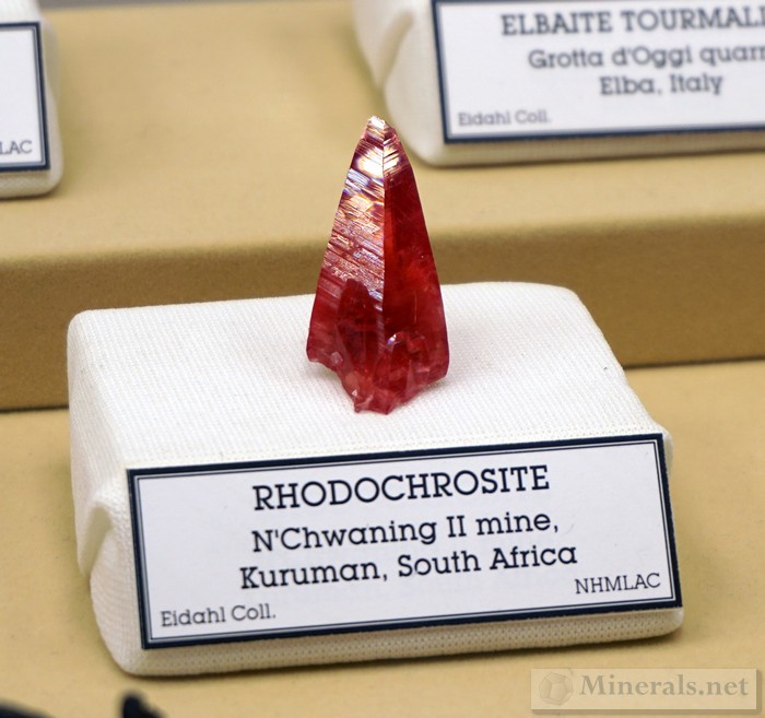 Rhodochrosite from the N'chwaning II Mine, Kuruman, South Africa Natural History Museum of Los Angeles County