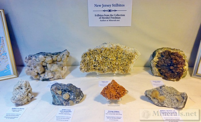 NY/NJ Edison Mineral Show NJ Stilbite Hershel Friedman