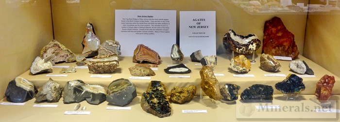 NY/NJ Edison Mineral Show Traprock Minerals from Franklin New Jersey Gary Maldovany