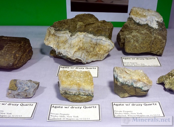 NY/NJ Edison Mineral Show Agates and Quartz Discovered in November 2015 on a minerals.net sponsored club trip