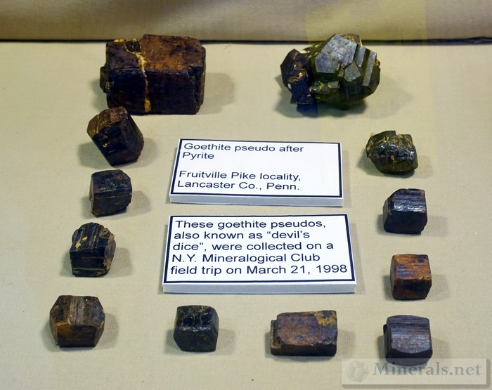 Goethite Pseudomorphs After Pyrite from Fruitville Pike, Lancaster Co., PA