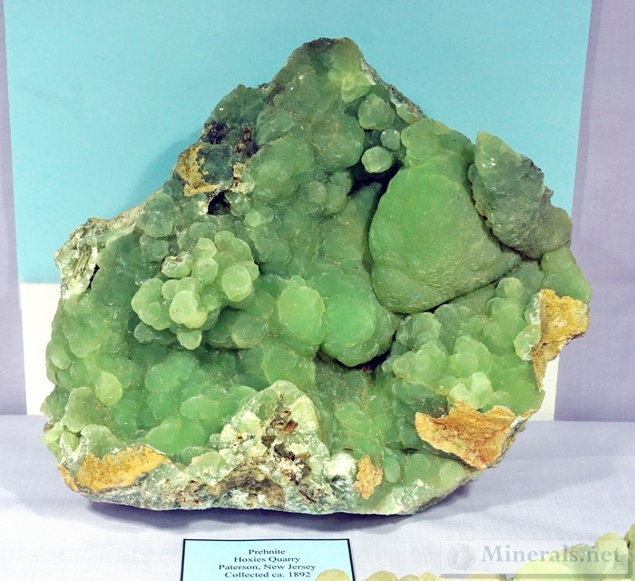 Large Prehnite from Hoxie's Quarry, Paterson, NJ