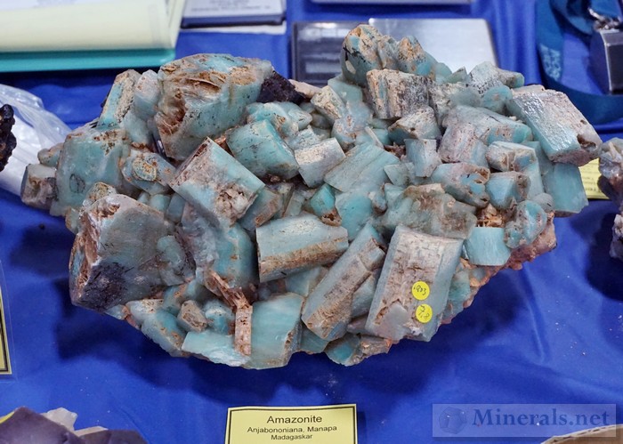 >Amazonite Crystals from Anajbononiana, Manapa, Madagascar