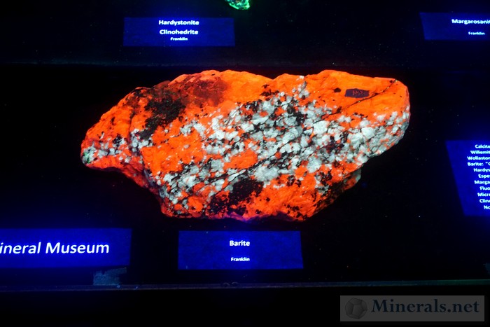 Barite from Franklin Mineral Museum Collection