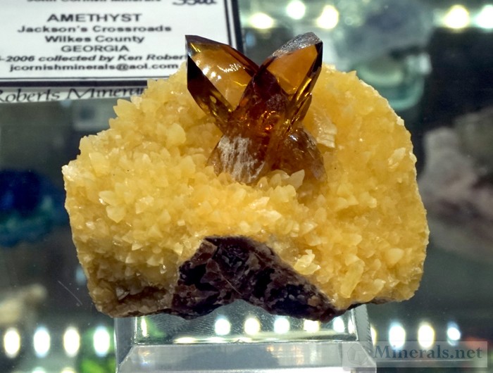 Barite on Calcite from Smith Ranch, Elk Creek, Dalzell, SD