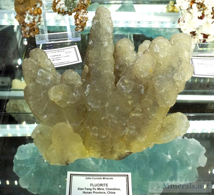 Strange Fluorite that looks like Prehnite from the Xian Fang Pu Mine, Chenzhou, Hunan, China