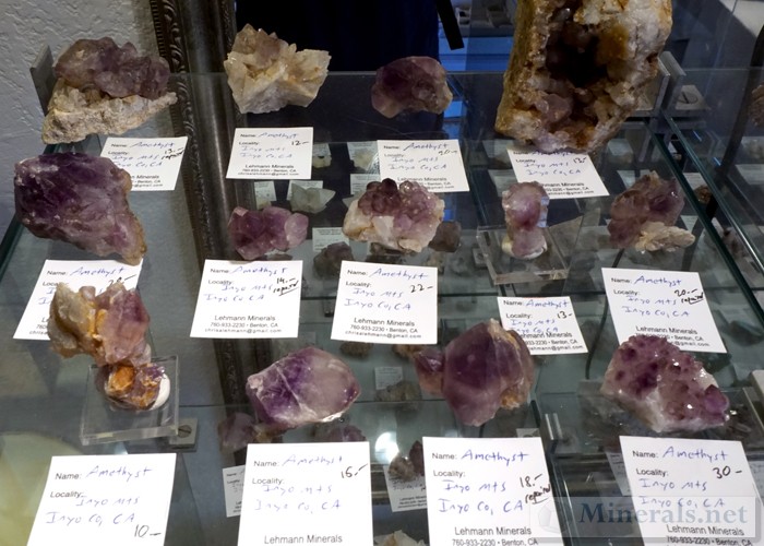 Amethyst from the Inyo Mountains, Inyo Co., California.