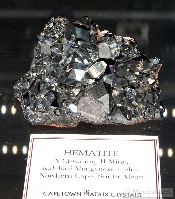Hematite Crystal Cluster from the N'chaning Mines, Kalahari Manganese Fields, South Africa
