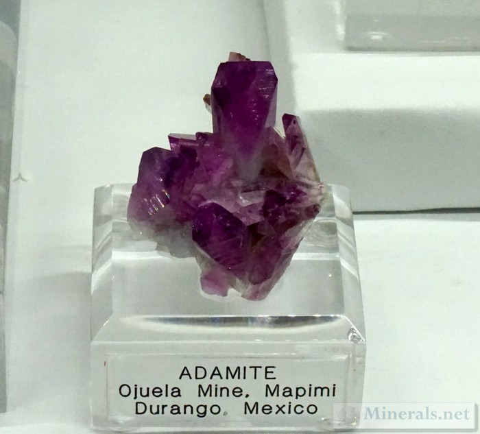 Purple Adamite from the Ojuela Mine, Mapimi, Durango, Mexico