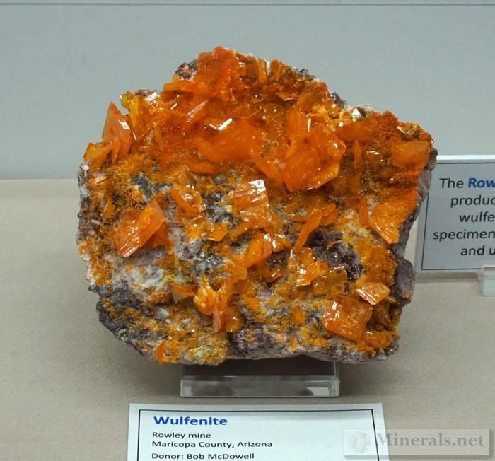 Wulfenite from the Rowley Mine, Maricopa Co., AZ