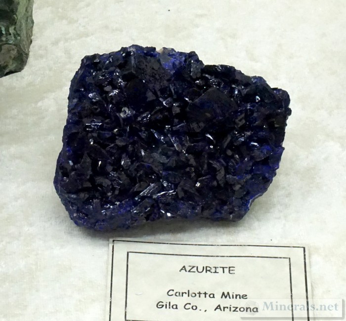 Azurite from the Carlotta Mine, Gila Co., AZ