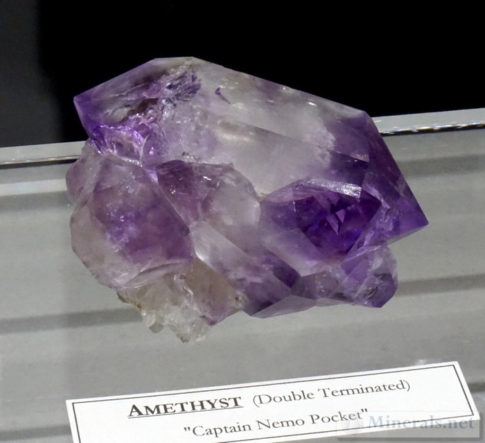 Doubly-Terminated Amethyst from the Captain Nemo Pocket, Purple Hope Claim, Green Ridge, WA