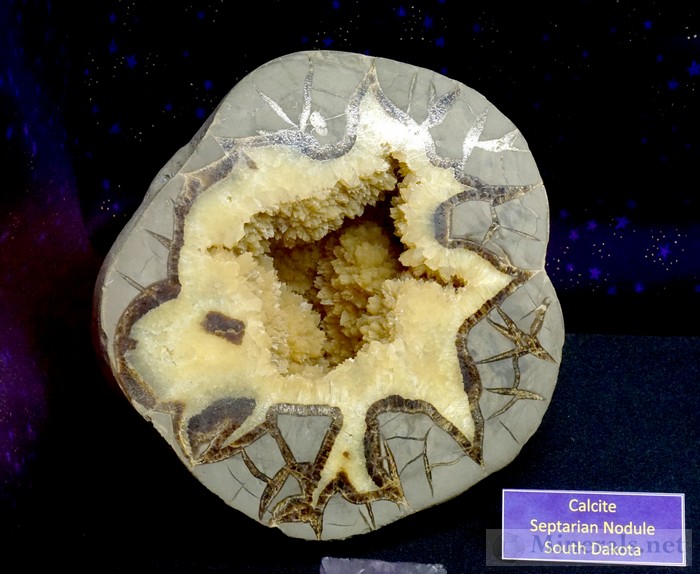 Calcite Septarian Nodule from South Dakota Tellus Science Museum