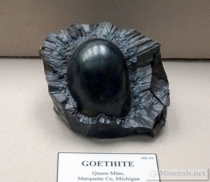 Goethite from the Queen Mine, Marquette Co., MI A.E. Seaman Mineral Museum