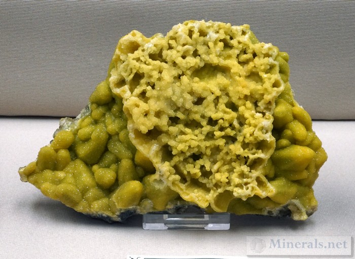 Yellow Hemimorphite Pseudomorph After Calcite from Lone Elm, MO George and Cindy Wittens