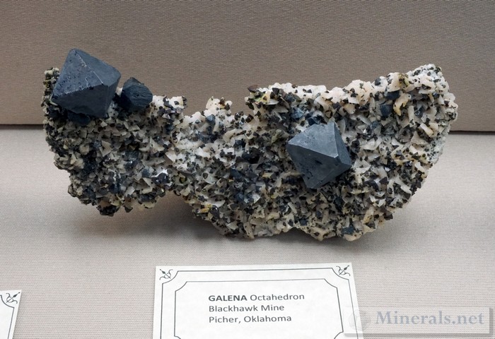 Galena Octahedrons from the Blackhawk Mine, Picher, OK George and Cindy Wittens