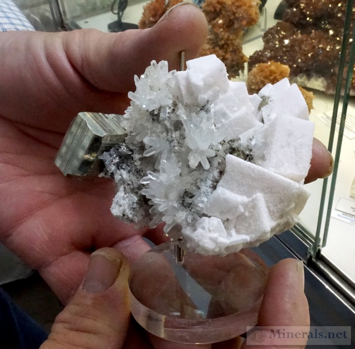 New Find of Pyrite, Calcite, and Quartz from the Racracancha Mine, Cerro de Pasco, Peru Bruce Wood Minerals<br><em>Ledford Minerals