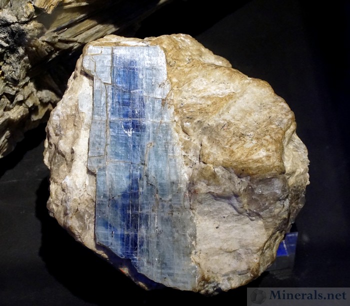 Deep Blue Kyanite Crystal on Matrix