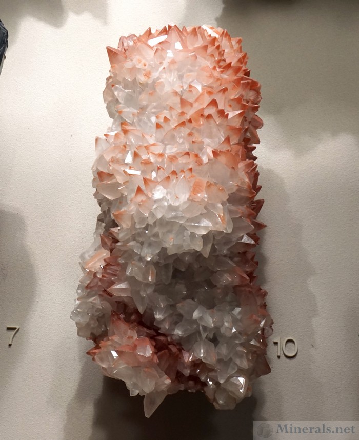 Calcite Crystals with Red Hematite Staining from Egremont, England